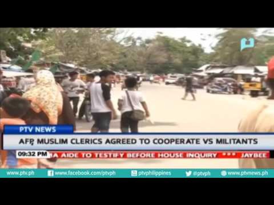 AFP, Muslim clerics agreed to cooperate vs. militants