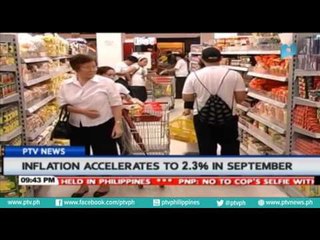 Inflation accelerates to 2.3% in September