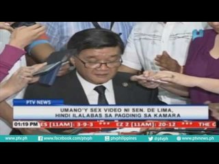 Umano'y sex video ni Sen. De Lima, hindi ilalabas sa pagdinig sa Kamara