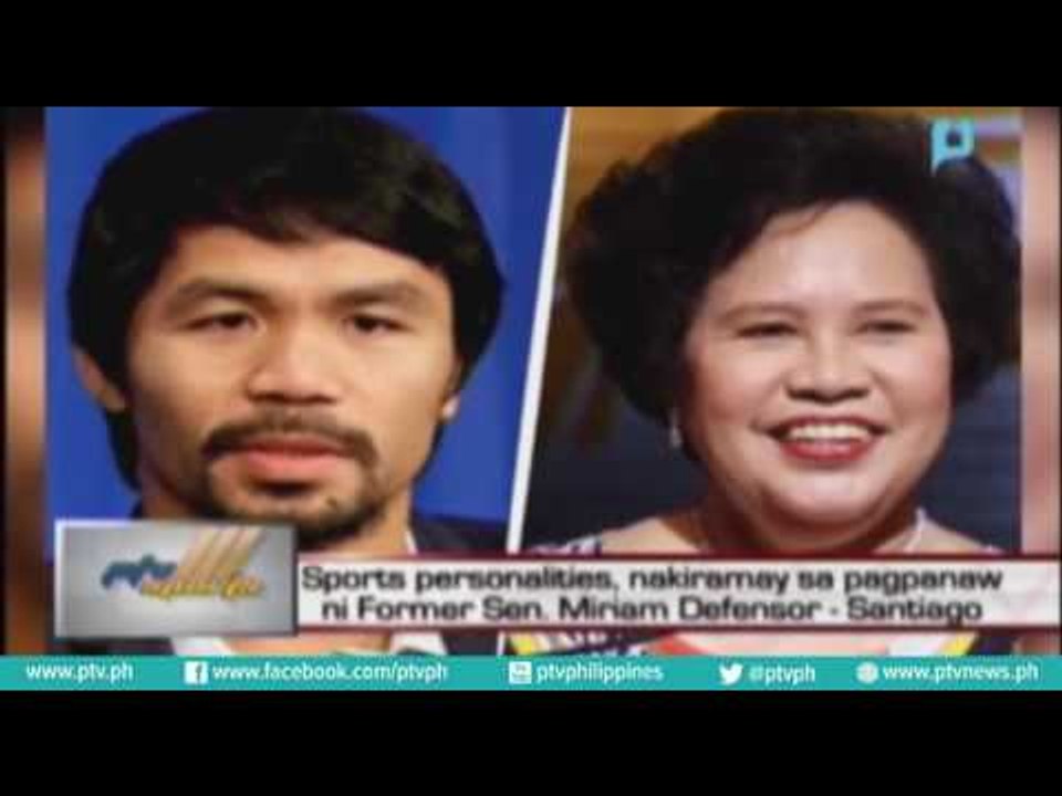 Sports personalities, nakiramay sa pagpanaw ni Former Sen. Miriam Defensor Santiago