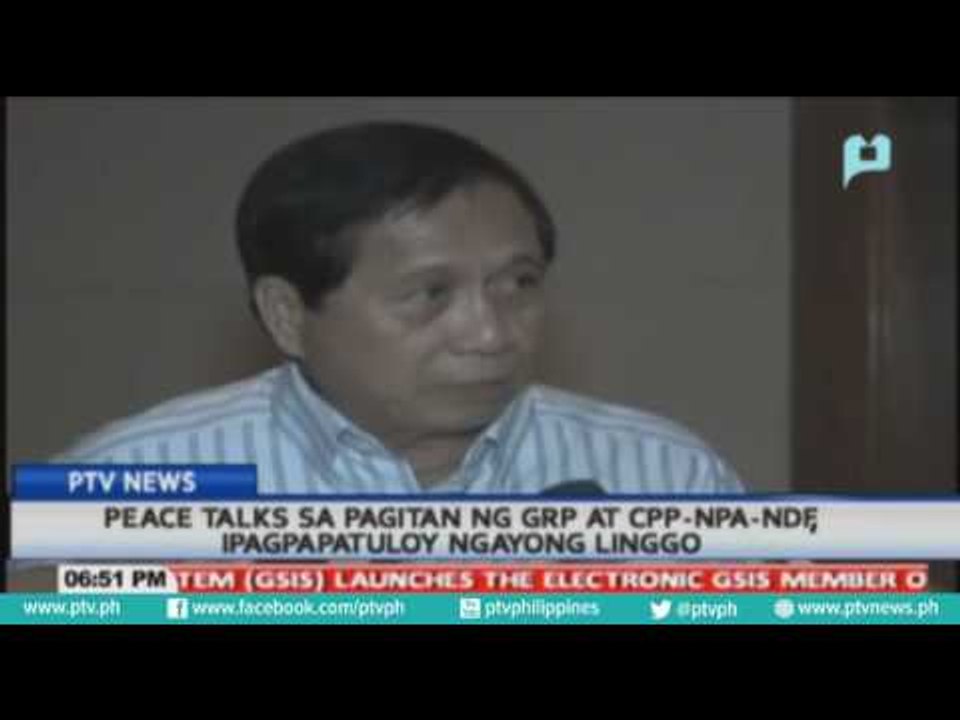 Peace Talks sa pagitan ng GRP at CPP-NPA-NDF, ipagpapatuloy ngayong linggo