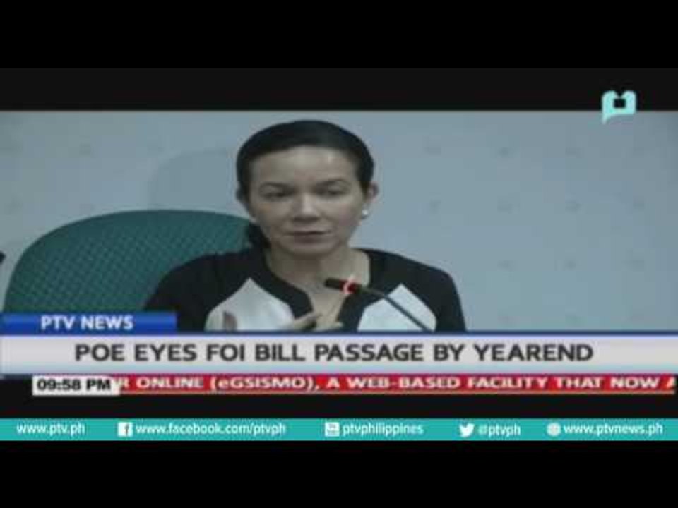 Poe eyes FOI Bill passage by yearend