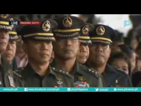 President Rodrigo Duterte visits the Philippine Army Headquarters in Fort Bonifacio, Taguig City