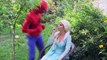 Frozen Elsa Gets Sick & Spiderman Doctor w/ Batman Doctor vs Maleficent & Superheroes in Real Life