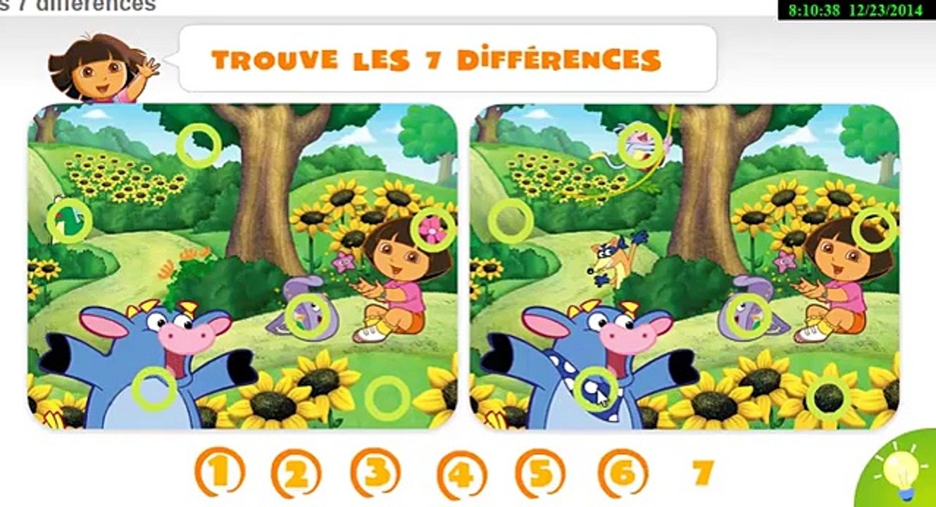 Dora LExploratrice Jeu Les 7 Différences Jeu Dora Exploratrice HD