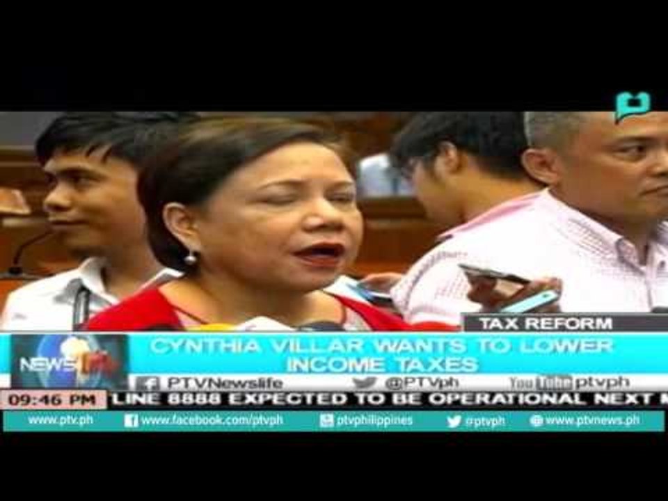 [NewsLife] Sen. Cynthia Villar wants to lower income taxes [07|08|16]