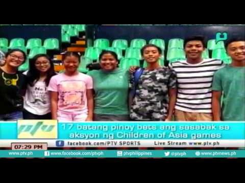 [PTV Sports] 17 batang pinoy bets ang sasabak sa aksyon ng Children of Asia games [07|06|16]