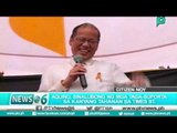 [News@6] Aquino, sinalubong ng mga taga-suporta sa kanyang tahanan sa Times St. [06|30|16]