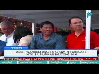 Скачать видео: [PTVNews-1pm] ADB, pinanatili ang 6% Growth Forecast nito sa PH ngayong 2016 [07|19|16]