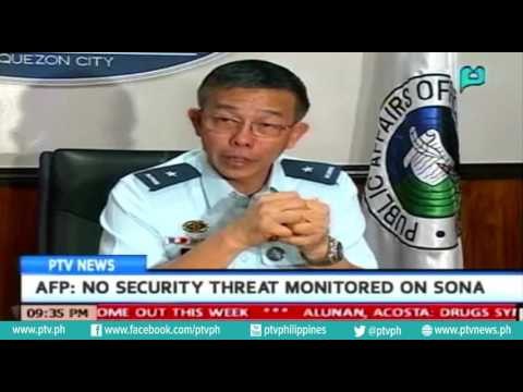 [PTVNews] AFP: No security threat monitored on SONA
