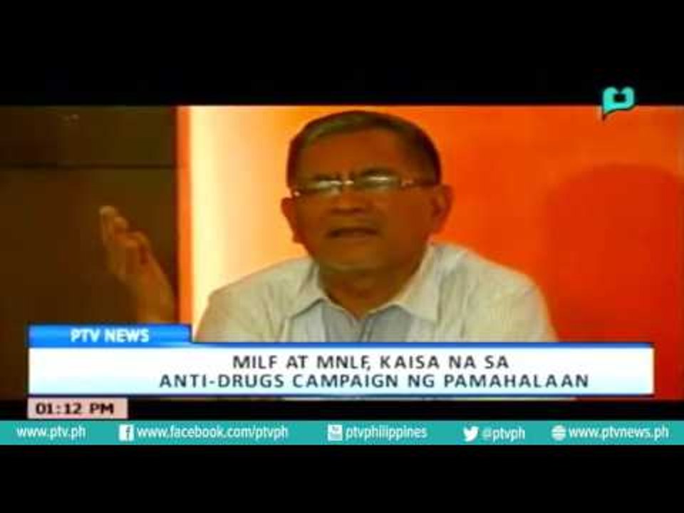[PTVNews-1pm] MILF at MNLF, kaisa na sa Anti-Drugs Campaign ng pamahalaan [07|18|16]