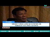 [PTVNews 6pm] Umano'y drug lord na si Peter Lim, humarap kay President Rody Duterte [7|16|16]