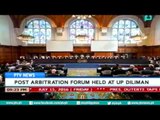 [PTVNews-9pm] Post Arbitration Forum held up at UP Diliman [07|15|16]