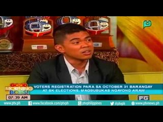 Voters registration para sa October 31 Barangay at SK Elections, magbubukas ngayon araw