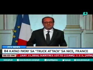 [PTVNews-6pm] 84 Katao patay sa 'Truck Attack' sa France [07|15|16]