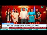 [PTVNews 9pm] Vice President Leni Robredo takes oath as HUDCC Chairperson [07|13|16]