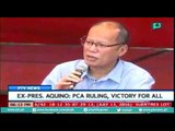 [PTVNews-6pm] Ex-Pres. Aquino: PCA ruling, victory for all [07|13|16]