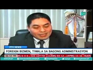 [PTVNews-6pm] Foreign Bizmen, tiwala sa bagong administrasyon [07|13|16]