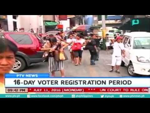 [PTVNEWS 9pm] 16-day voter registration period [07|11|16]