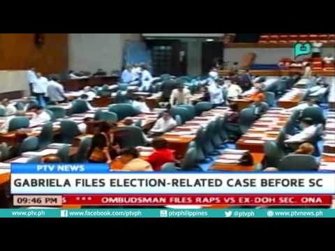 [PTVNEWS 9pm] Gabriela files election-related case before SC [07|11|16]