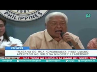 [PTVNews] Trabaho ng mga kongresista, hindi umano apektado ng ulo sa minority leadership [07|28|16]