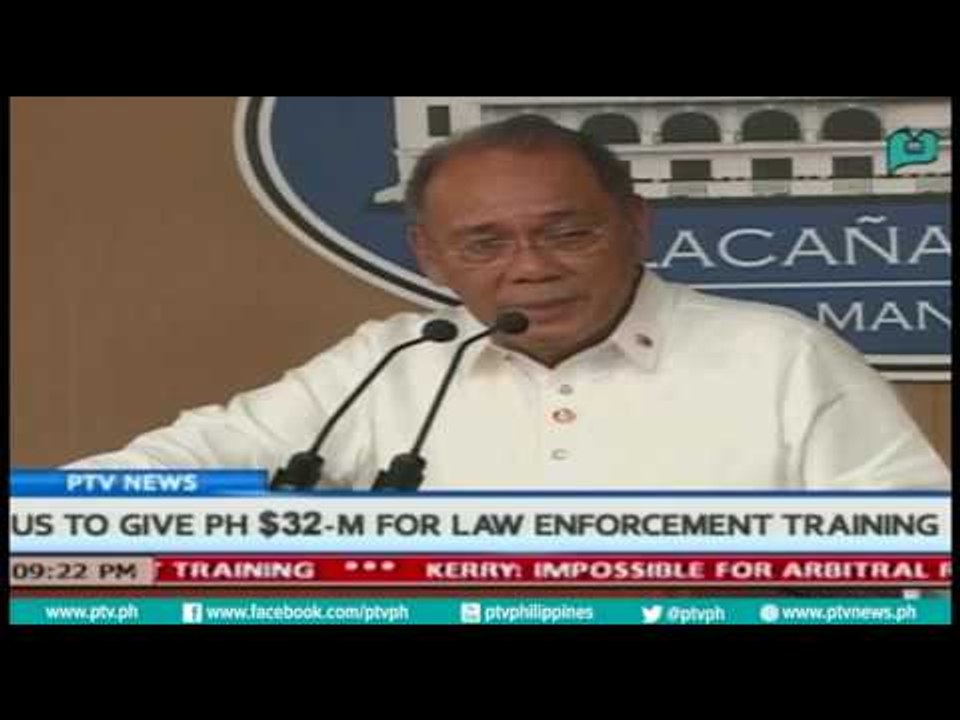 [PTVNews] US to give PH $32-M for Law Enforcement Training