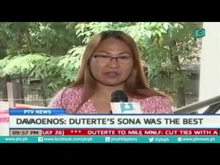 [PTVNews]  President Rody Duterte's SONA was the best, according to Davaoeños
