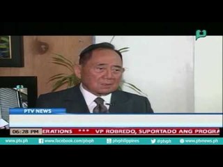 [PTVNews] Ex-House Speaker De Cenecia, suportado ang unilateral ceasefire [07|26|16]