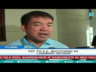 [PTVNews-1pm] Pres. Duterte, umani ng papuri sa pagpipirma niya ng EO sa FOI [07|25|16]