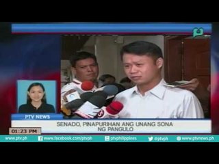 [PTVNews] Senado, pinurihan ang unag SONA ng pangulo [07|26|16]