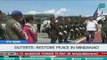 [PTVNews-9pm] Pres. Duterte: Restore peace in Mindanao[07|22|16]