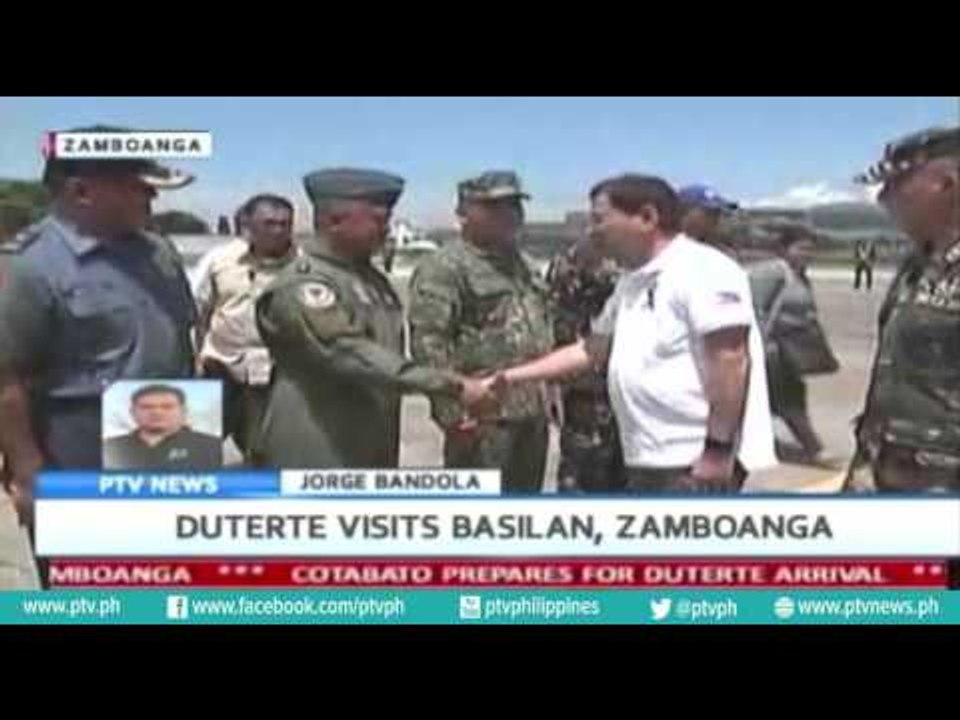 [PTVNews] President Duterte visits Basilan, Zamboanga