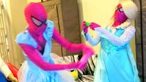 Örümcek Adam ve Dondurulmuş Elsa UP BREAK ?! - Pembe Spidergirl, Külkedisi - Kahraman Superstars