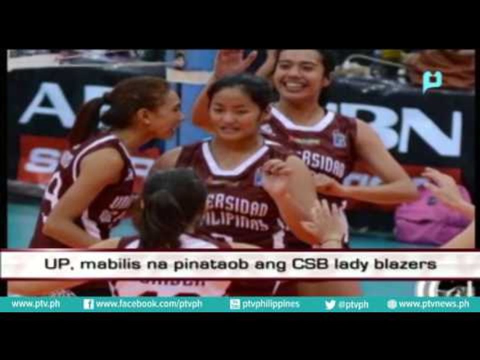 UP, mabilis na pinataob ang CSB Lady Blazers