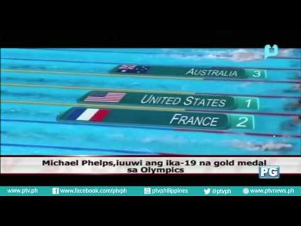 Michael Phelps, iuuwi ang ika-19 na gold medal sa Olympics