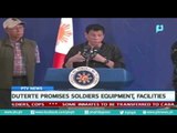 [PTVNews-9pm] Duterte promises soldiers equipment  and facilities [08|05|16]