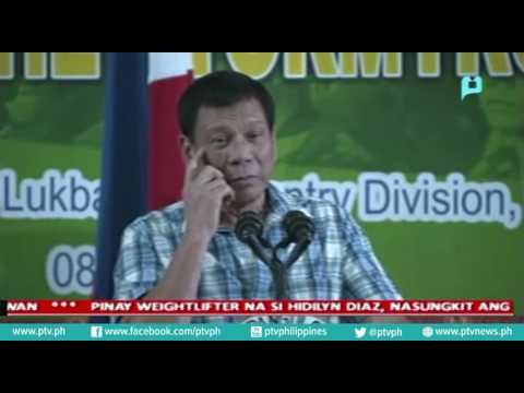 Pres. Duterte, binisita ang mga sundalo sa Camp Vicente Lukban sa Catbalogan, Samar