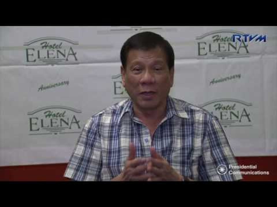 Statement of PRRD on his camp visit to Samar; to CPP on land mine use, and tax evaders