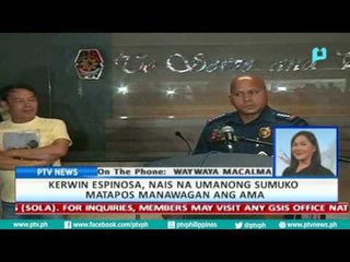 Télécharger la video: [PTVNews-6pm]Kerwin Espinosa, nais sumuko matapos manawagan ng ama [08|04|16]