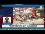 [PTVNews-1pm] Pagsasaayos ng Partylist system, ipinanukala ng mga kongresista[08|04|16]