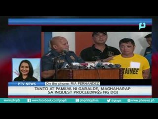 [PTVNews-1pm] Tanto at pamilya ni Garalde, maghaharap sa Inquest Proceedings sa DOJ [08|02|16]