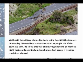 Cows stranded, Entire town cut off after New Zealand Earthquake