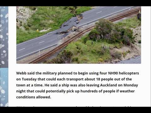 Cows stranded, Entire town cut off after New Zealand Earthquake