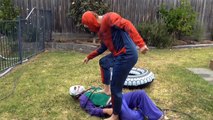 Real Life Superhero Zaman Derleme Spiderman Pembe Spidergirl Batman Venom Joker!