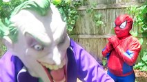 Joker Becomes A Zombie Spiderman vs Frozen Elsa w Pink Spidergirl Joker Superman Venom
