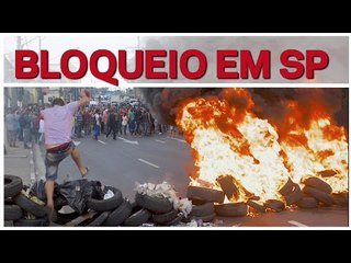 Imagens mostram de perto um dos bloqueios do dia 11/11