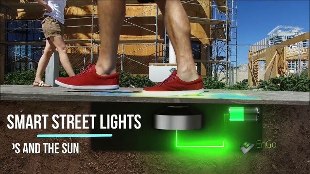 Farolas trabajan con energía solar y cinética