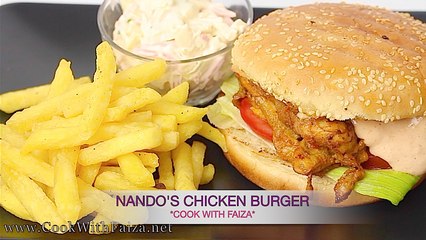 NANDO'S CHICKEN BURGER *COOK WITH FAIZA*