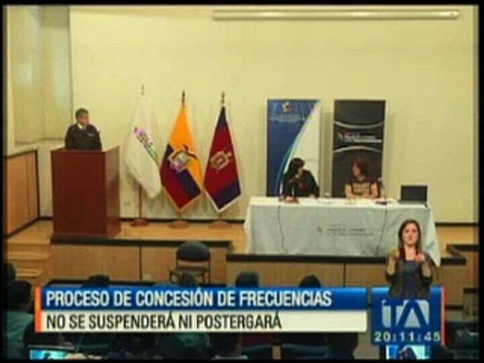 Proceso de concesión de frecuencias no se suspenderá ni se postergará