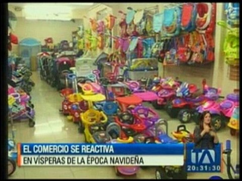 El comercio se reactiva en la víspera de la época navideña